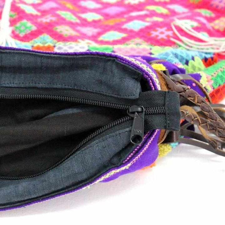 Karen Hilltribe Embroidered Tote | Shoulder Handbag - Thailand-Bags-Lumily-Lumily MZ Fair Trade Nena & Co Hiptipico Novica Lucia's World emporium