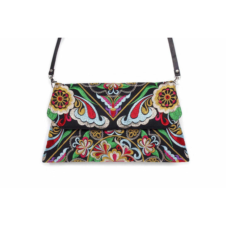 Embroidered Convertible Clutch | Crossbody Bag - Thailand-Bags-Lumily-Lumily MZ Fair Trade Nena & Co Hiptipico Novica Lucia's World emporium