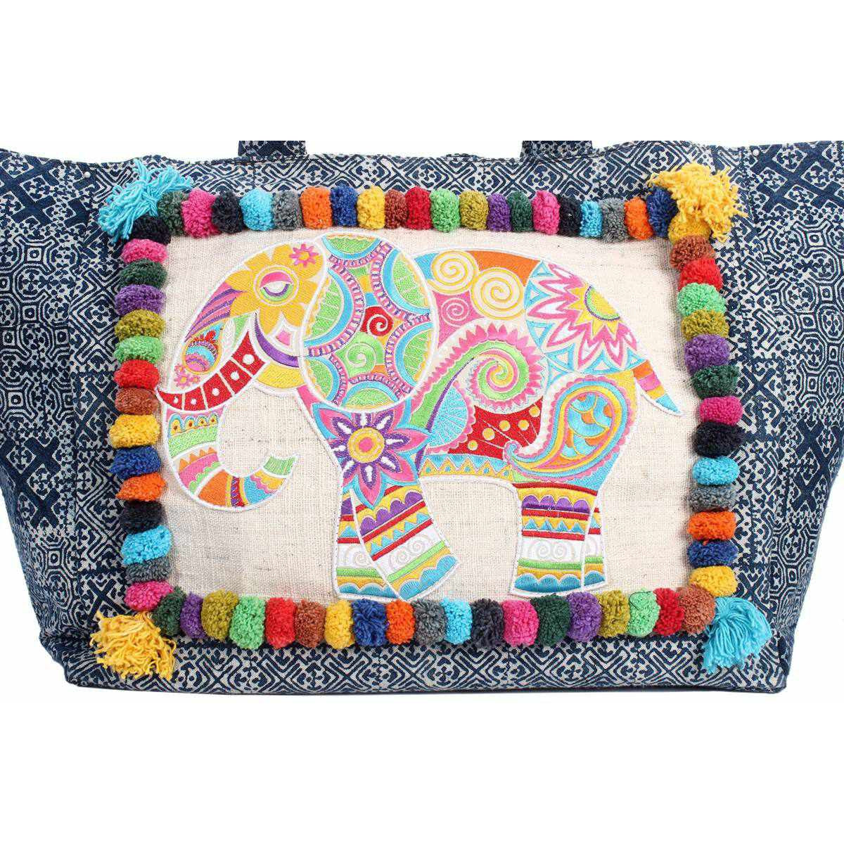Oasis Batik Elephant Tote Bag - Thailand – Lumily