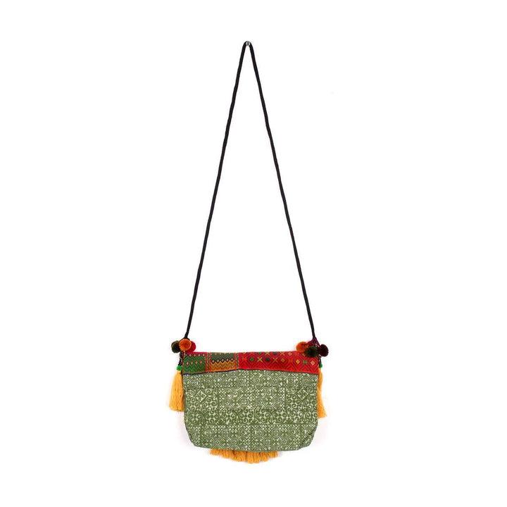 Batik Tassel Boho Crossbody Bag - Thailand-Bags-Lumily-Lumily MZ Fair Trade Nena & Co Hiptipico Novica Lucia's World emporium