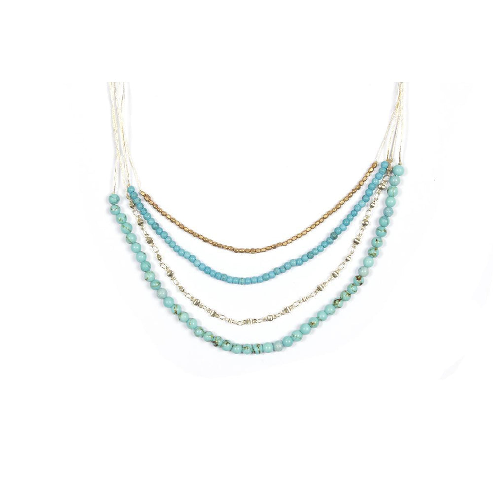 Multi-Strand Beaded Necklace - Thailand-Jewelry-Lumily-Lumily Fair Trade Handmade