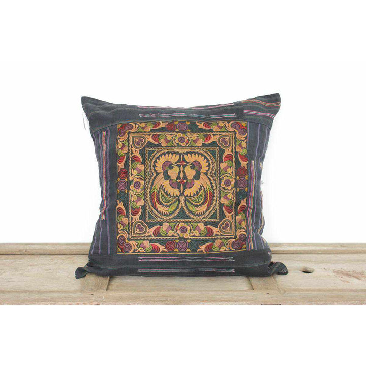 Oversized Sunan Embroidered Pillow Cover - Thailand-Decor-Lumily-Lumily MZ Fair Trade Nena & Co Hiptipico Novica Lucia's World emporium