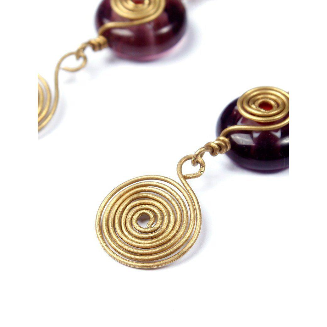 Milly Blown Glass Earrings - Thailand-Jewelry-Lumily-Lumily MZ Fair Trade Nena & Co Hiptipico Novica Lucia's World emporium