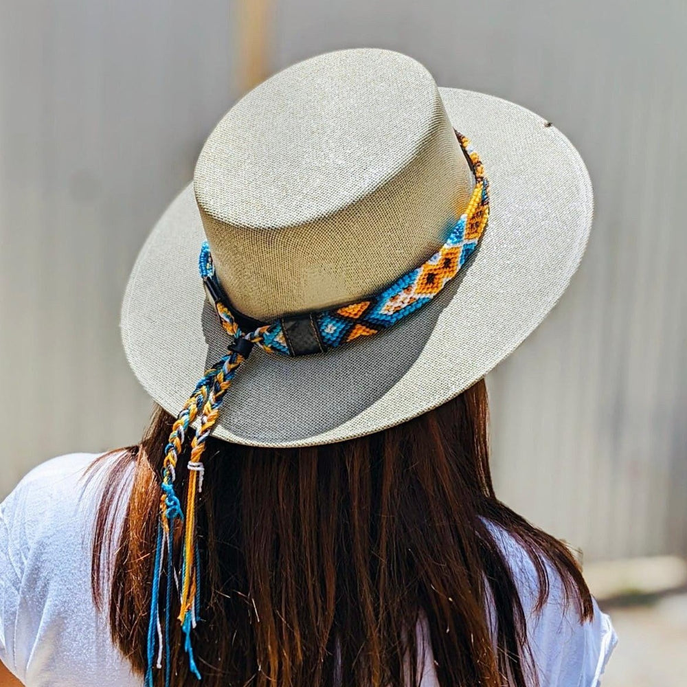Woven Friendship Adjustable Hat Band Macrame - Mexico-Apparel-Jose & Mica (El Baúl de Chiapas - MX)-Lumily Fair Trade Handmade