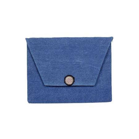 Boho Style Embroidered Clutch Bag - Thailand-Bags-Lumily-Light Blue-Lumily MZ Fair Trade Nena & Co Hiptipico Novica Lucia's World emporium