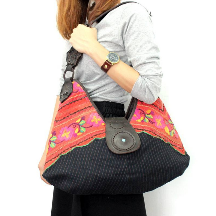 Hmong Jacket Sleeve Shoulder Bag - Thailand-Bags-Lumily-Lumily MZ Fair Trade Nena & Co Hiptipico Novica Lucia's World emporium