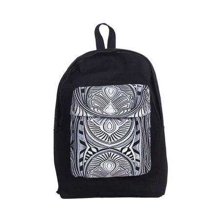 Tahj Embroidered Backpack - Thailand-Bags-Lumily-Gray-Lumily MZ Fair Trade Nena & Co Hiptipico Novica Lucia's World emporium