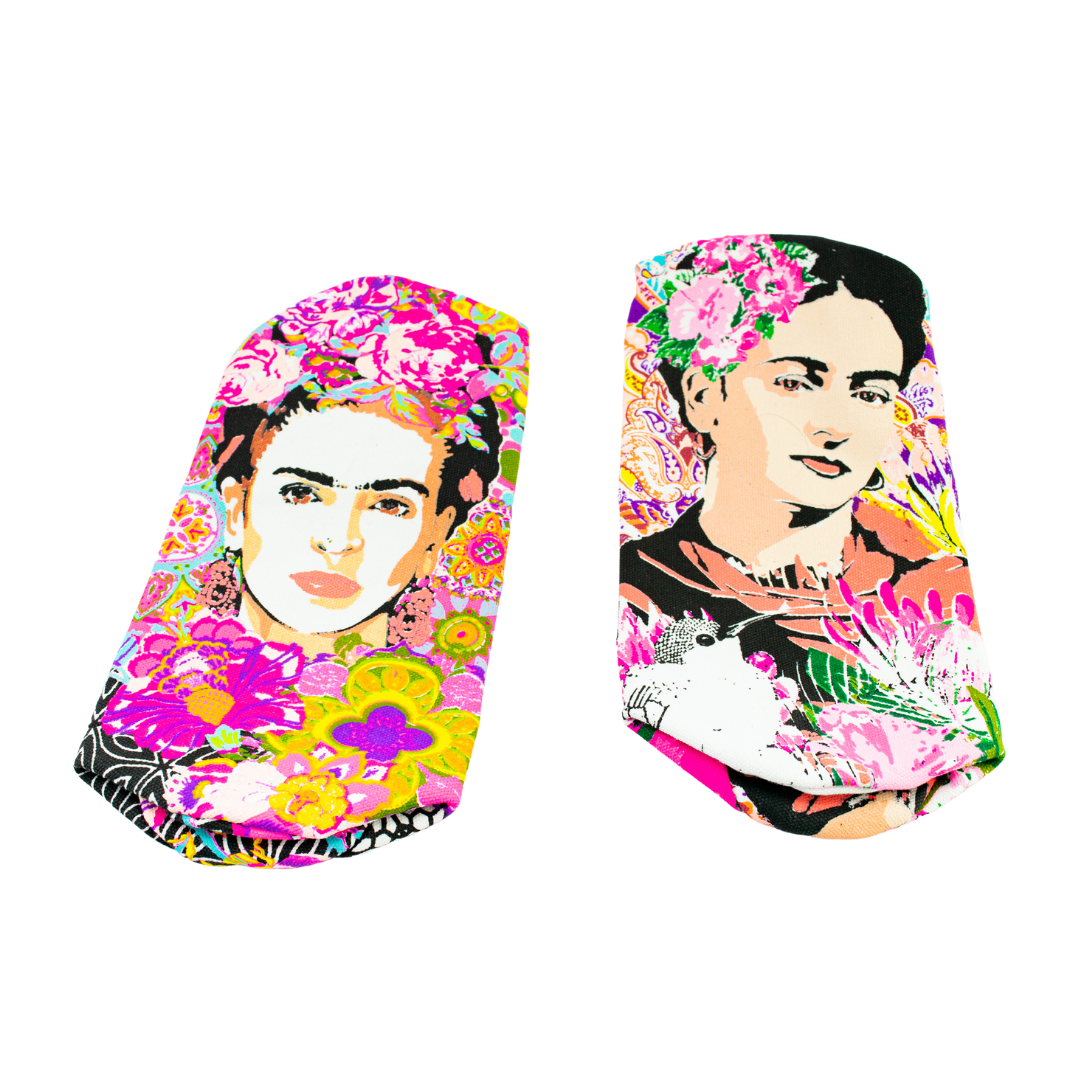 Frida Printed Pencil | Brush Case - Thailand-Bags-Lumily-Lumily MZ Fair Trade Nena & Co Hiptipico Novica Lucia's World emporium