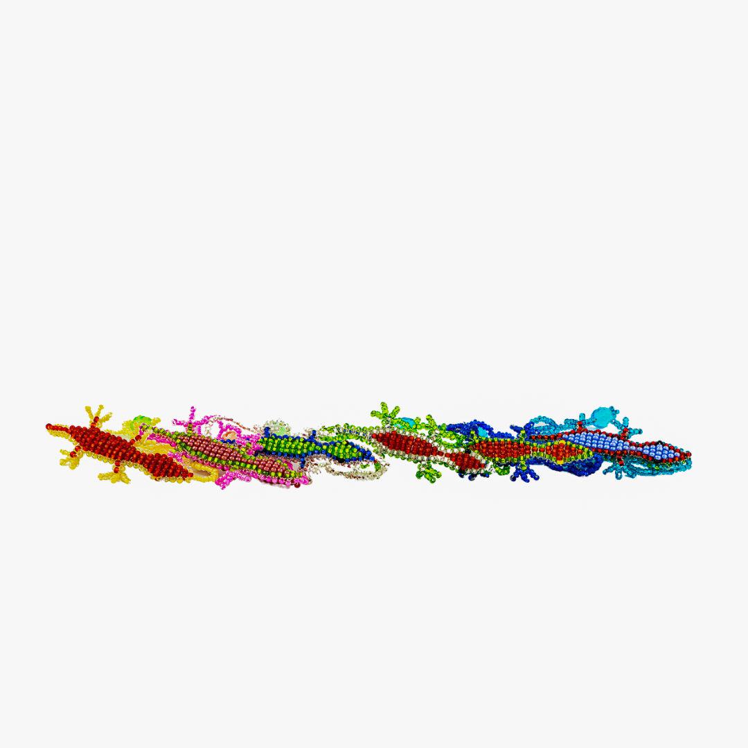Lizard Seed Bead Kids Bracelet - Guatemala-Bracelets-Lumily-Lumily MZ Fair Trade Nena & Co Hiptipico Novica Lucia's World emporium