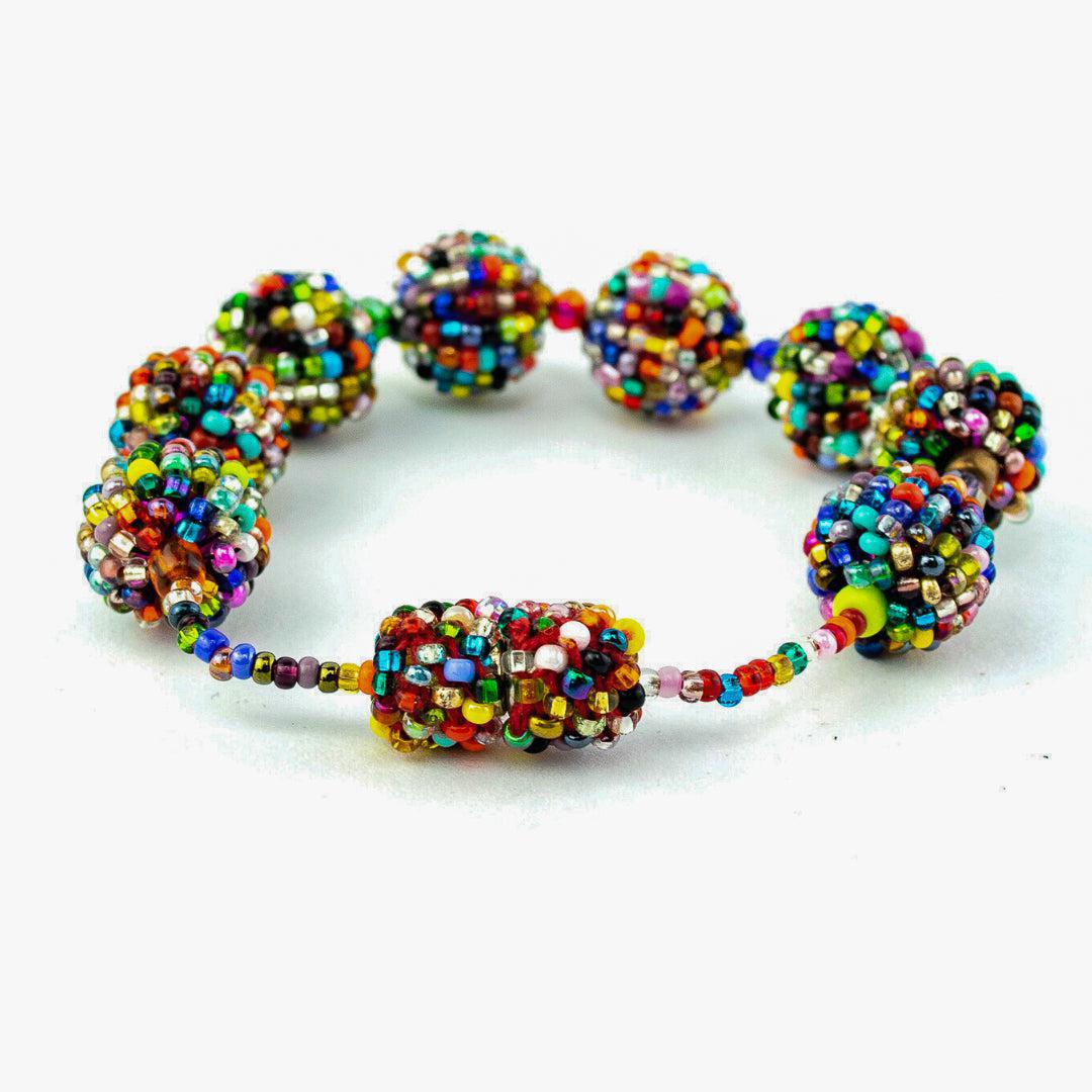 Shiva Magnetic Closure Seed Bead Bracelet - Guatemala-Jewelry-Lumily-Lumily MZ Fair Trade Nena & Co Hiptipico Novica Lucia's World emporium