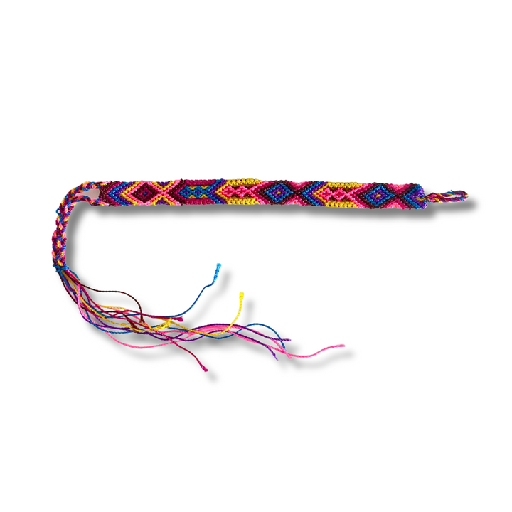 Friendship Woven String Bracelet - Choose Color - Mexico-Jewelry-Joel (Arte Moderno en Cuero - MX)-Multicolor-Lumily MZ Fair Trade Nena & Co Hiptipico Novica Lucia's World emporium