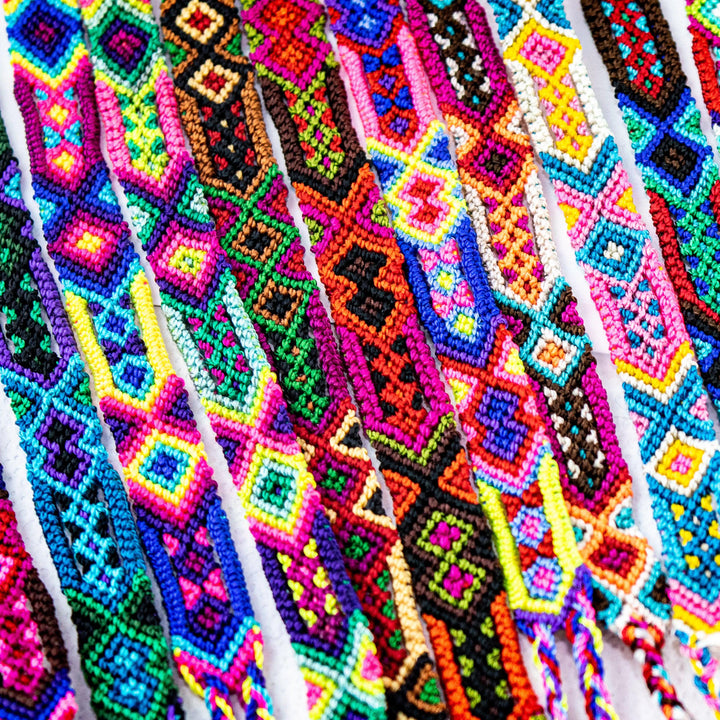 Friendship Woven Boho String Bracelet (4 Sizes) - Mexico-Jewelry-Rebeca y Francisco (Mexico)-Lumily MZ Fair Trade Nena & Co Hiptipico Novica Lucia's World emporium