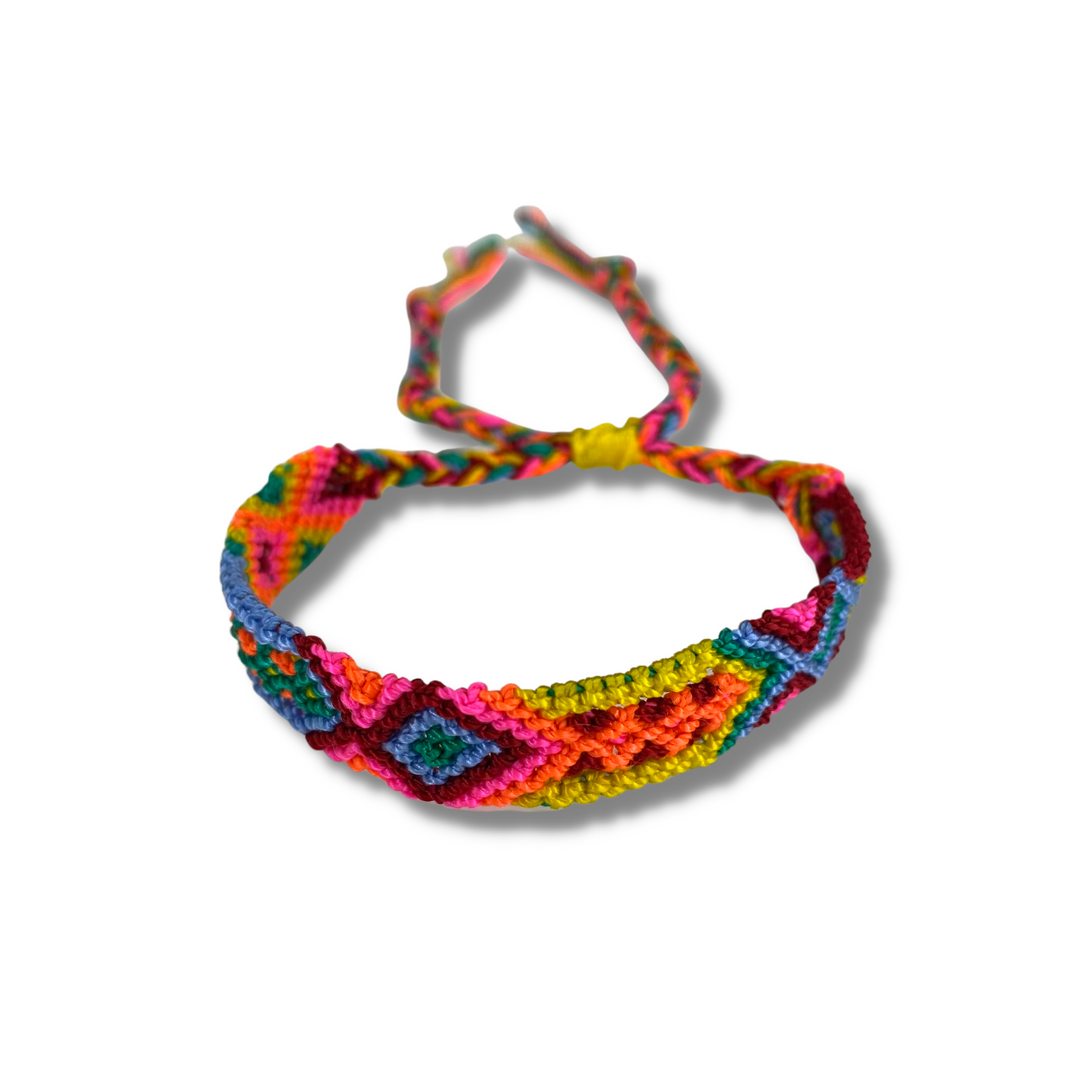 Bulk Pricing Adjustable Woven Chevron Bracelet, Choose from 18 Colors