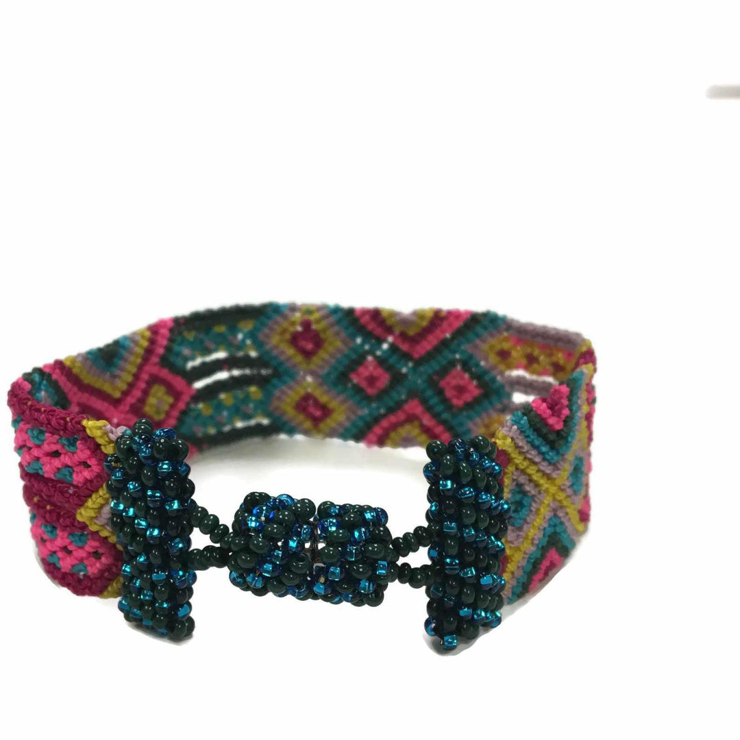 Friendship Woven Magnetic Bracelet - Mexico-Jewelry-Lumily-Medium-Lumily MZ Fair Trade Nena & Co Hiptipico Novica Lucia's World emporium