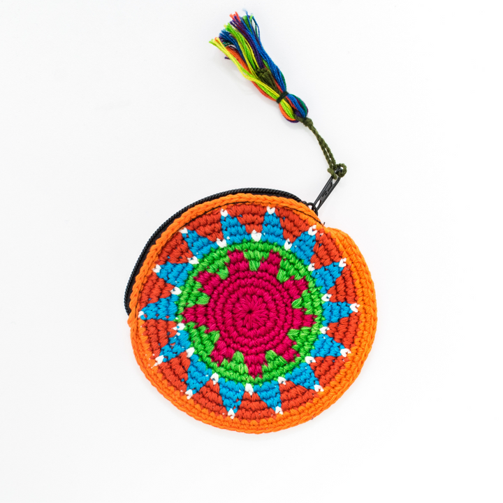 Moon Crochet Coin Purse - Guatemala-Coin Purses-Juana (GU)-Lumily MZ Fair Trade Nena & Co Hiptipico Novica Lucia's World emporium