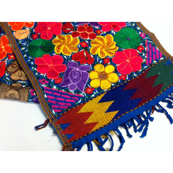 Flower Embroidered Table Runner - Guatemala-Lumily-Lumily MZ Fair Trade Nena & Co Hiptipico Novica Lucia's World emporium