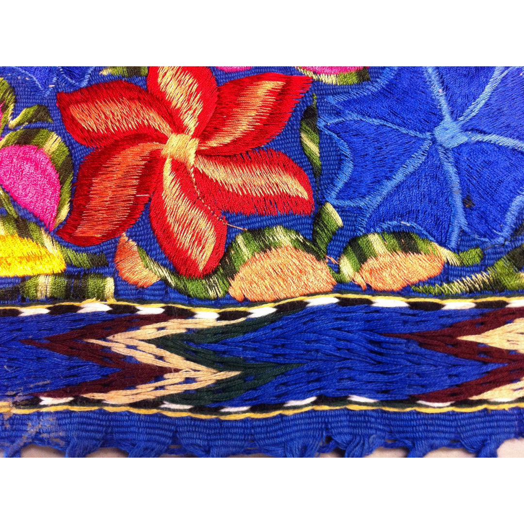 Flower Embroidered Table Runner - Guatemala-Laura y Francisco (GU)-Lumily MZ Fair Trade Nena & Co Hiptipico Novica Lucia's World emporium