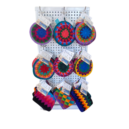 Crochet Coin Purse Tabletop Rotating FREE Display-Displays-Lumily-Lumily MZ Fair Trade Nena & Co Hiptipico Novica Lucia's World emporium