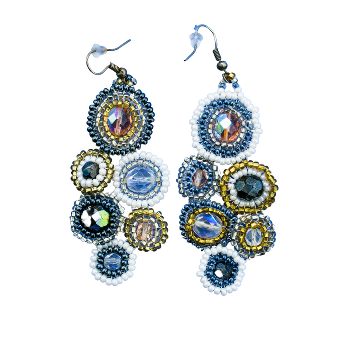 Bola Seed Bead Earrings - Guatemala-Jewelry-Lumily-Lumily MZ Fair Trade Nena & Co Hiptipico Novica Lucia's World emporium