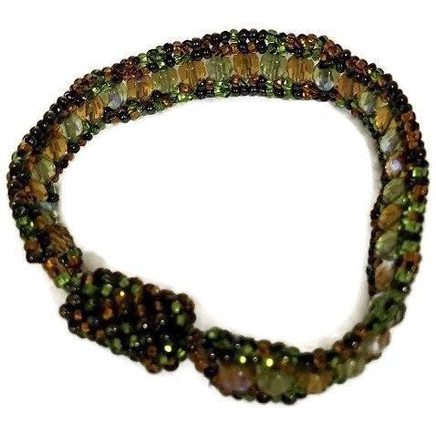 Confetti Magnetic Beaded Bracelet - Guatemala-Jewelry-Lumily-Green-Lumily MZ Fair Trade Nena & Co Hiptipico Novica Lucia's World emporium