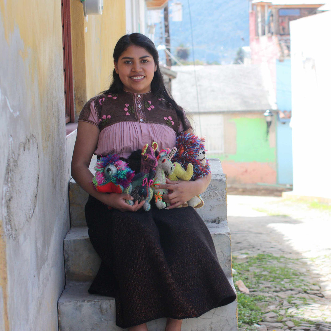 Coco the Chihuahua: Repurposed Wool Boho Decor - Mexico-Decor-Lumily-Lumily MZ Fair Trade Nena & Co Hiptipico Novica Lucia's World emporium