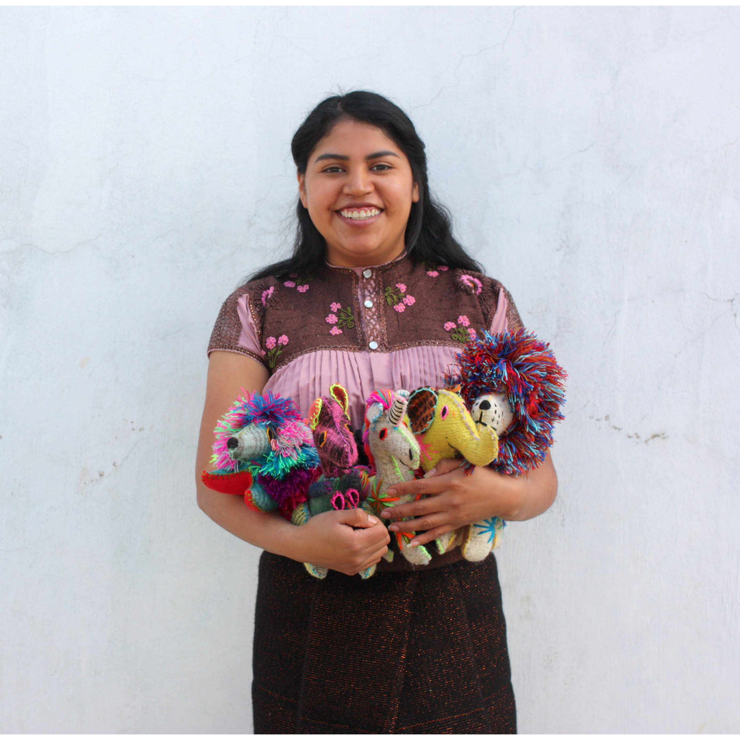 Lily the Unicorn: Repurposed Wool Boho Decor - Mexico-Decor-Lumily-Lumily MZ Fair Trade Nena & Co Hiptipico Novica Lucia's World emporium
