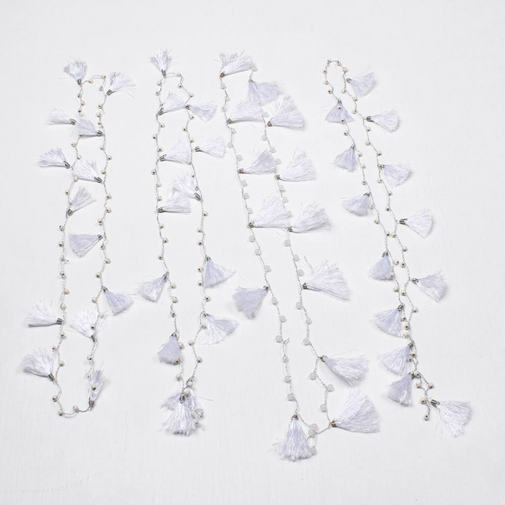 BUNDLE: Tassel Necklace With Beads 4 Pieces - Thailand-Jewelry-Lumily-Lumily MZ Fair Trade Nena & Co Hiptipico Novica Lucia's World emporium