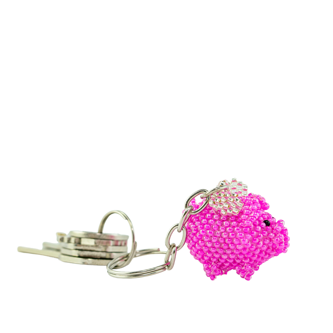 Pink Peony Metal Keychain – The Mustard Seed Marketplace