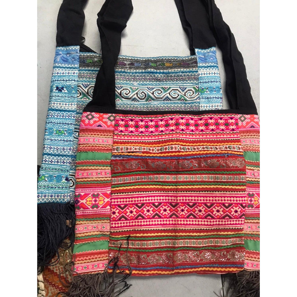 BUNDLE: Ethically Made Boho Style Jacket Sleeve Crossbody Bag (Pack of 3) - Thailand-Bags-Beautiful Bags-Lumily MZ Fair Trade Nena & Co Hiptipico Novica Lucia's World emporium