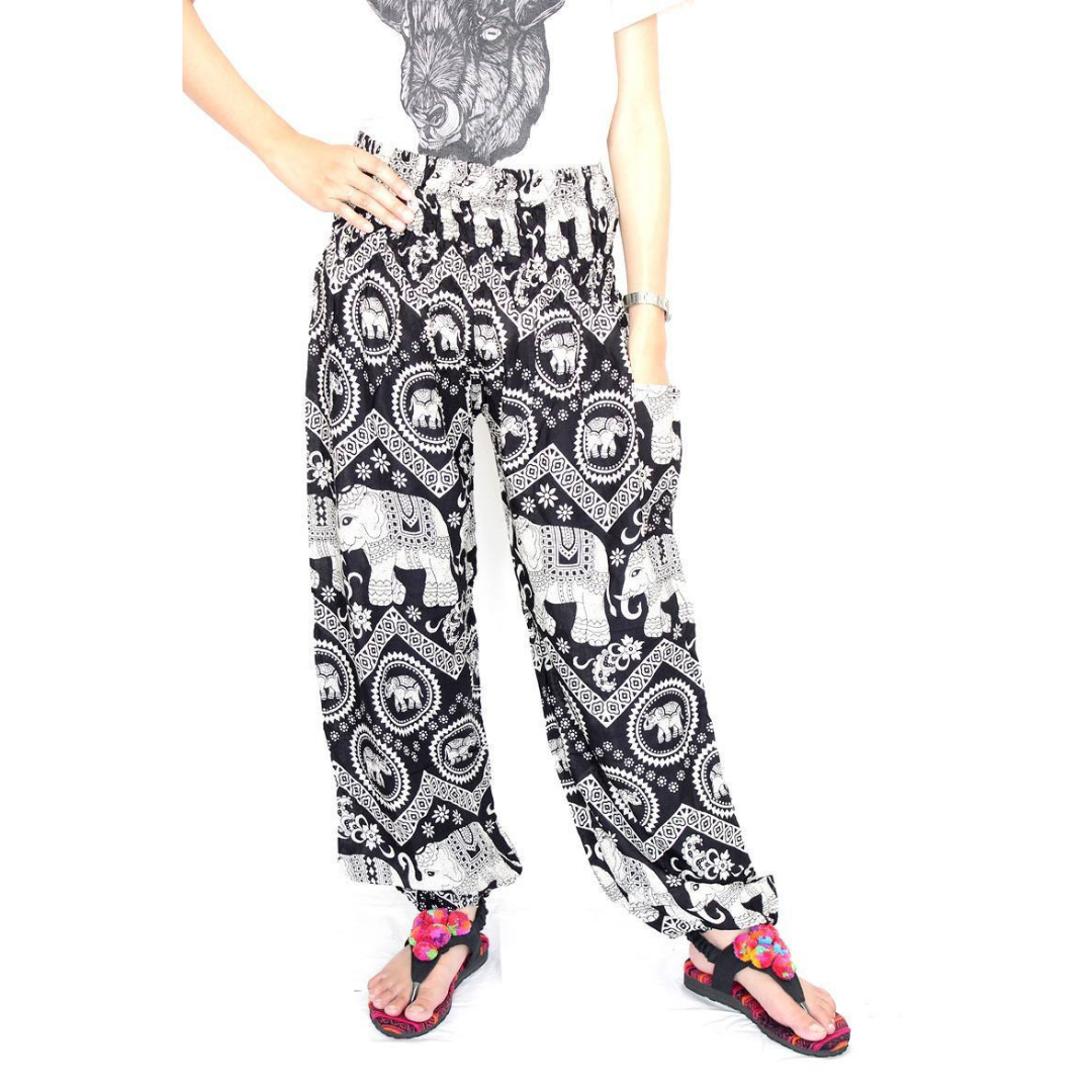 Carrie Artisan Crafted Harem Pants (XL) - Thailand-Apparel-Lumily-Lumily MZ Fair Trade Nena & Co Hiptipico Novica Lucia's World emporium