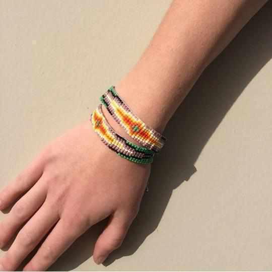 Aztec Adjustable Seed Bead Bracelet - Guatemala-Jewelry-Lumily-Lumily MZ Fair Trade Nena & Co Hiptipico Novica Lucia's World emporium