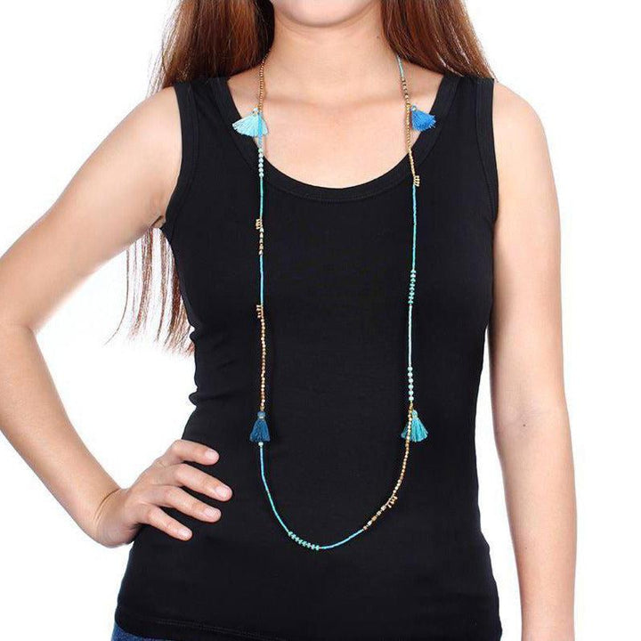 Bohemian Handcrafted Convertible Necklace | Bracelet - Thailand-Jewelry-Lumily-Lumily MZ Fair Trade Nena & Co Hiptipico Novica Lucia's World emporium