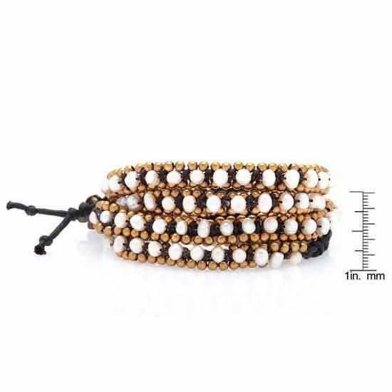Brass Bead Five Wrap Bracelet - Thailand-Jewelry-Lumily-Winter-Lumily MZ Fair Trade Nena & Co Hiptipico Novica Lucia's World emporium