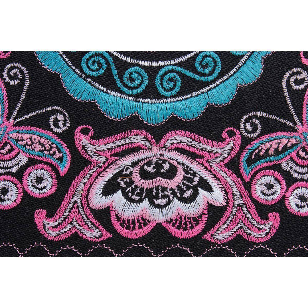 Butterfly Embroidered Wallet - Thailand-Bags-Lumily-Lumily MZ Fair Trade Nena & Co Hiptipico Novica Lucia's World emporium