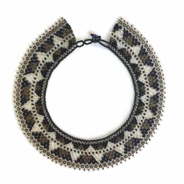 Collar Seed Bead Bella Necklace - Guatemala-Jewelry-Lumily-Mocha-Lumily MZ Fair Trade Nena & Co Hiptipico Novica Lucia's World emporium