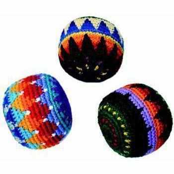 Crochet Multicolor Hacky Sack Stress Ball | Bocce Ball - Guatemala-Accessories-Juana (GU)-Lumily MZ Fair Trade Nena & Co Hiptipico Novica Lucia's World emporium