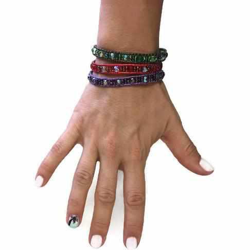Cuero Bracelet with Magnetic Closure - Guatemala-Bags-Lumily-Lumily MZ Fair Trade Nena & Co Hiptipico Novica Lucia's World emporium