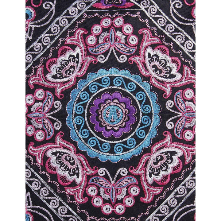 Diamond Flower Embroidered Pillow Cover - Thailand-Decor-Lumily-Lumily MZ Fair Trade Nena & Co Hiptipico Novica Lucia's World emporium