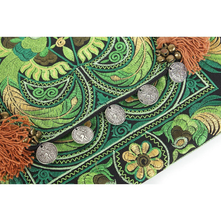 Embroidered Multi Tassel Clutch Bag | IPad Case - Thailand-Bags-Lumily-Lumily MZ Fair Trade Nena & Co Hiptipico Novica Lucia's World emporium