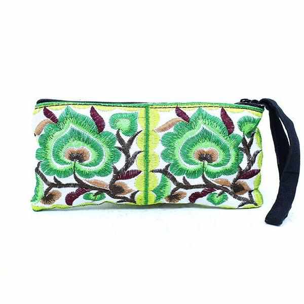 Hmong Embroidered Rectangle Wristlet (Assorted) - Thailand-Bags-Lumily-Lumily MZ Fair Trade Nena & Co Hiptipico Novica Lucia's World emporium