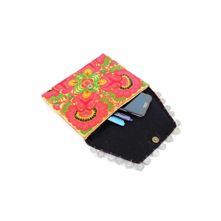 Hmong Embroidered Carnival Coin Clutch | iPad Bag - Thailand-Bags-Lumily-Lumily MZ Fair Trade Nena & Co Hiptipico Novica Lucia's World emporium
