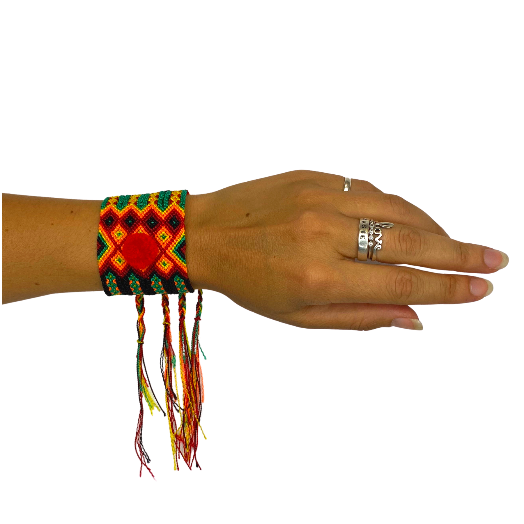 Pom Pom Ring attached to Bracelet – KraftyLifestyle