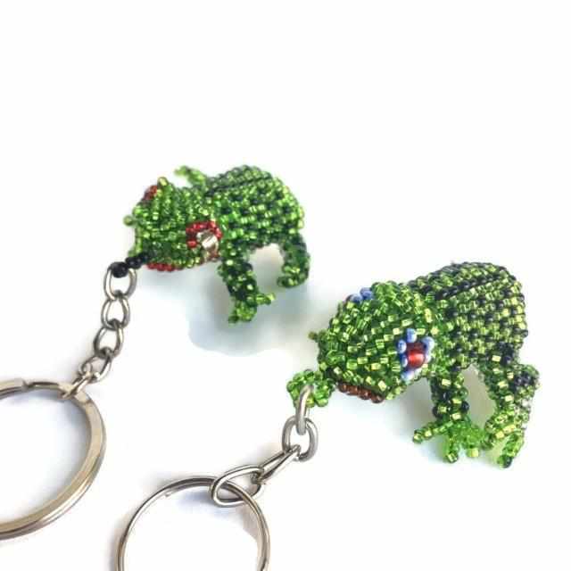 Frog Key Chain Hand Beaded in Highlands of Guatemala – Lumily