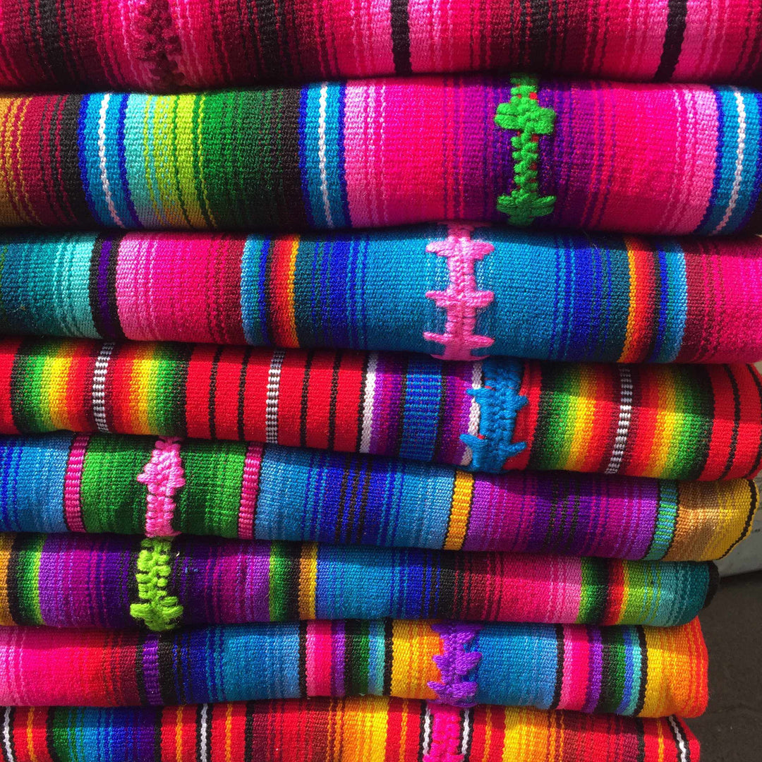 Hacienda Sarape Stripe Multicolor Backpack - Guatemala-Bags-Laura y Francisco (GU)-Lumily MZ Fair Trade Nena & Co Hiptipico Novica Lucia's World emporium