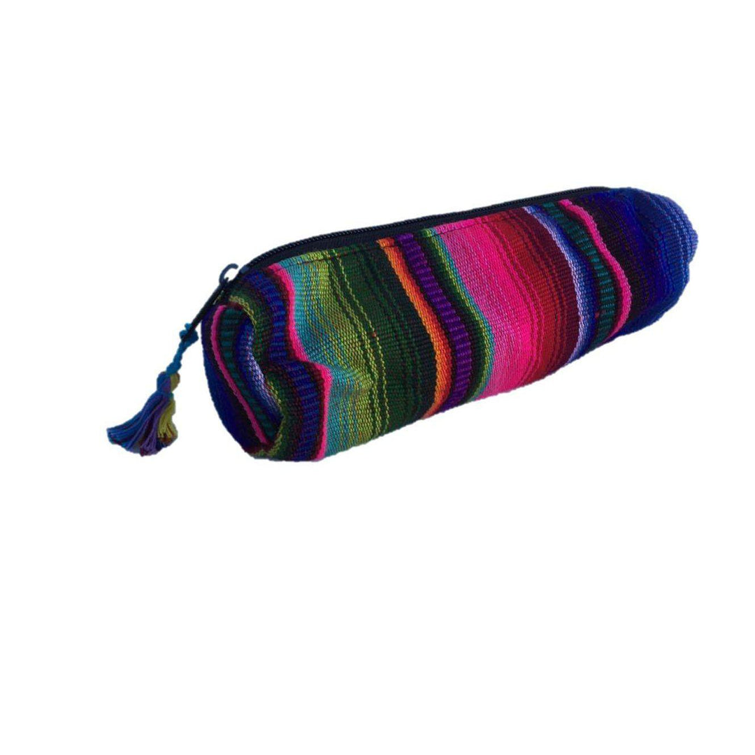 Hacienda Multicolor Sarape Pencil Case - Guatemala-Bags-Lumily-Lumily MZ Fair Trade Nena & Co Hiptipico Novica Lucia's World emporium