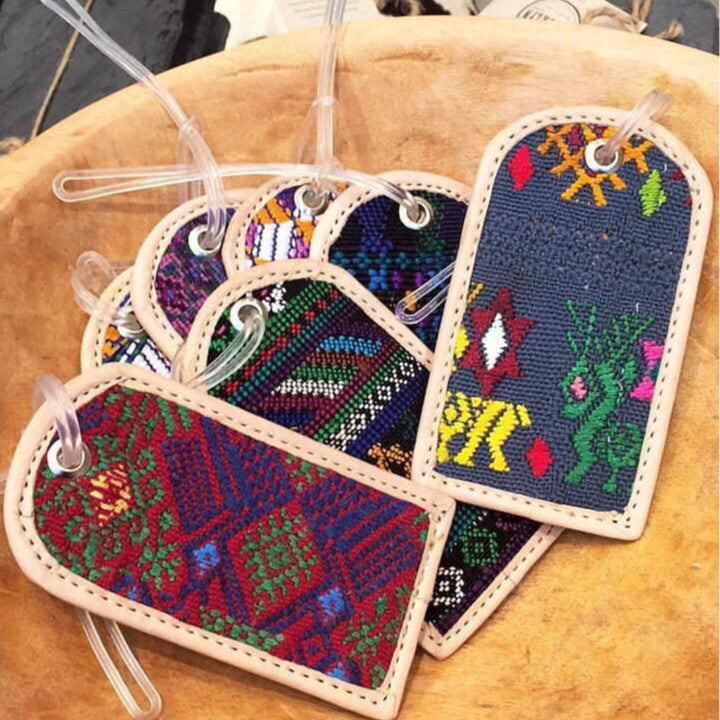 Huipil Luggage Tag Handmade in Guatemala | ShopLumily.com
