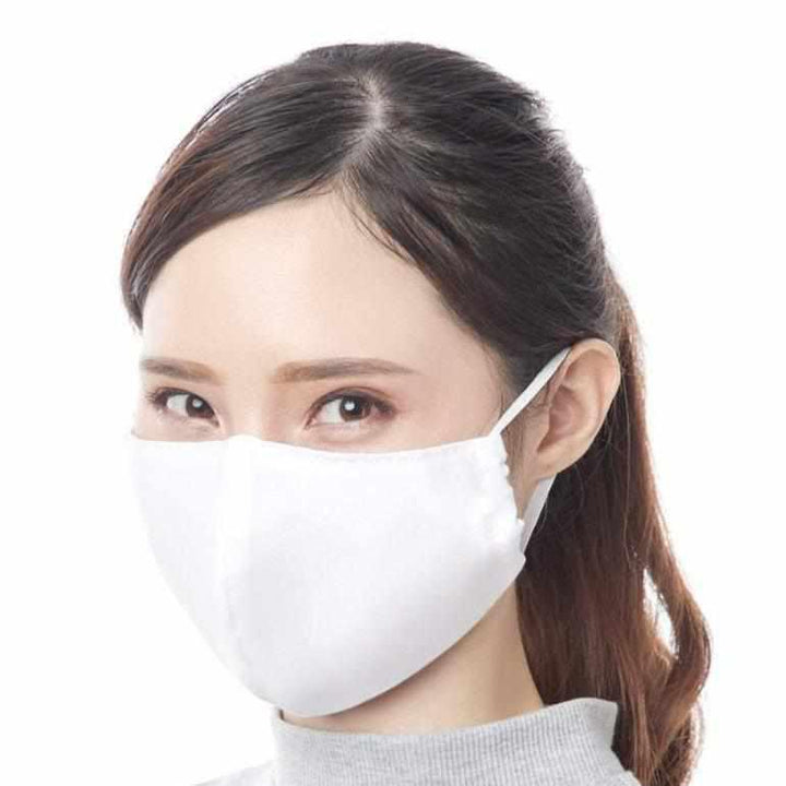 Luna Reusable Cotton Face Mask with Filter Pocket - Thailand-Apparel-Peil-White-Lumily MZ Fair Trade Nena & Co Hiptipico Novica Lucia's World emporium