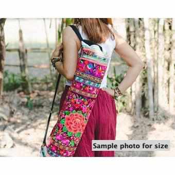 Mandala Embroidered Yoga Bag - Thailand-Bags-Wichai Shop-Lumily MZ Fair Trade Nena & Co Hiptipico Novica Lucia's World emporium