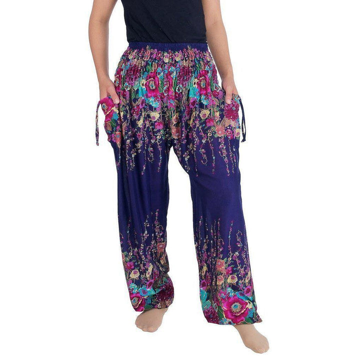 BUNDLE: 4-Pack Assorted Harem Printed Pants - Thailand-Apparel-Lumily-Large-Lumily MZ Fair Trade Nena & Co Hiptipico Novica Lucia's World emporium