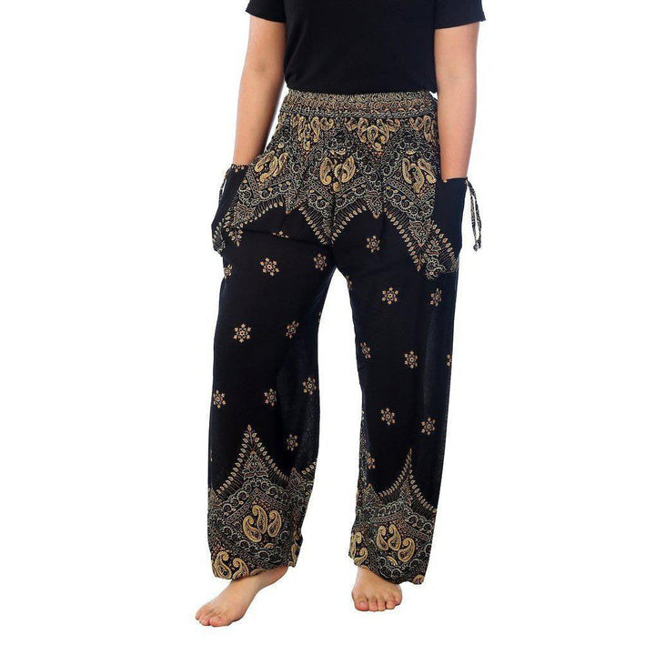 BUNDLE: 4-Pack Assorted Harem Printed Pants - Thailand-Apparel-Lumily-XXL-Lumily MZ Fair Trade Nena & Co Hiptipico Novica Lucia's World emporium